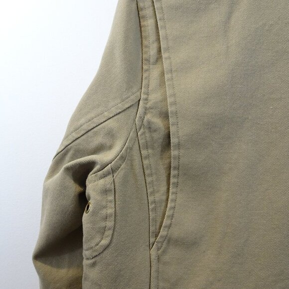 Duluth Trading Co Fire Hose Presentation Blazer Jacket Tan L Tall 2-Button - Picture 6 of 6